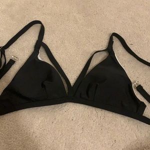 black bikini top